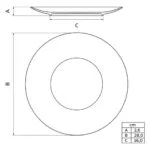 Plato Playo Porcelana Tramontina Itaunas 28 Cm Blanco Itaunas