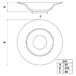 Plato Pasta Porcelana Tramontina Itaunas 27 Cm Blanco Itaunas