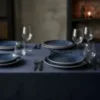 28266TRA0121-2 Plato Playo Porcelana Tramontina Topazio 25 Cm Azul Oscuro Topazio