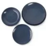 28266TRA0121-4 Plato Playo Porcelana Tramontina Topazio 25 Cm Azul Oscuro Topazio