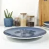 Plato Playo Porcelana Tramontina Topazio 25 Cm Azul Oscuro Topazio