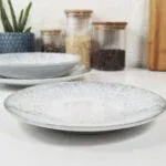 Plato Playo Porcelana Tramontina Camila 25 Cm Gris Camila