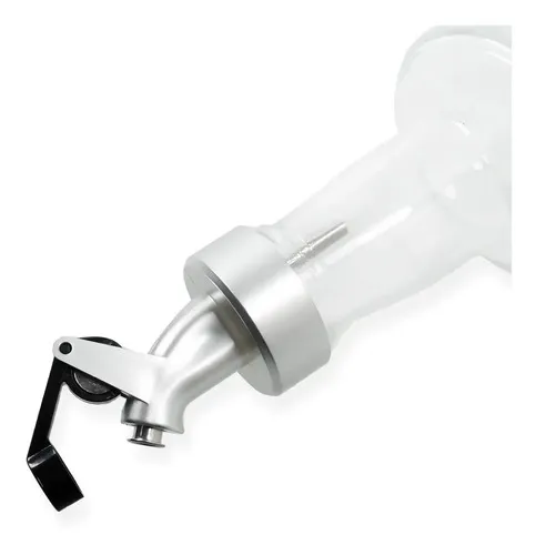 DISPENSER ACEITERO VIDRIO TAPA DE ACERO INOX 500 ML