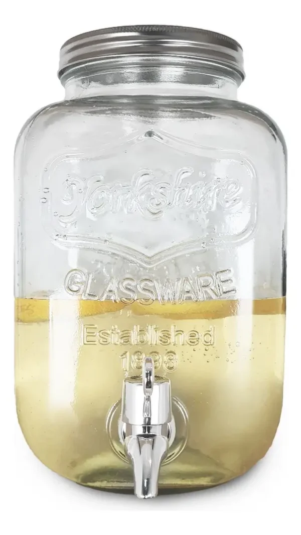 DISPENSER DE VIDRIO CON CANILLA 4 Litros
