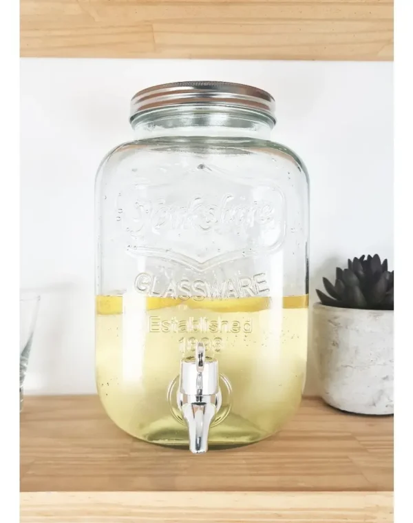 DISPENSER DE VIDRIO CON CANILLA 4 Litros