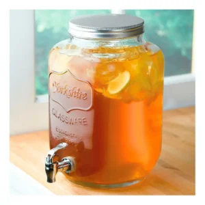 DISPENSER DE VIDRIO CON CANILLA 8 Litros