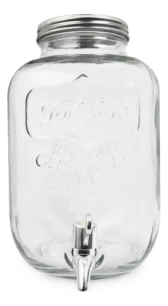 DISPENSER DE VIDRIO CON CANILLA 4 Litros