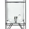 DISPENSER DE VIDRIO CON CANILLA + BASE 5 LITROS