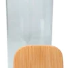 Tarro De Vidrio Con Tapa De Bambú 6 X 15 Cm