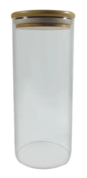 FRASCOS DE VIDRIO CON TAPA BAMBU