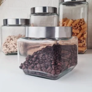 FRASCO DE VIDRIO CON TAPA DE ROSCA 850ML