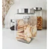 31014DUN1295-1 Frasco Hermético Cuadrado Vidrio Otten 1,7 Lts - Plateado