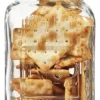 Frasco Hermético Cuadrado Vidrio Labrado Otten 1,5 Lts Cobre