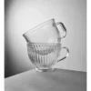 TAZA VIDRIO LABRADO - 457 ML