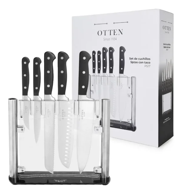 OTTEN-TACO DE CUCHILLOS ACERO 5PZAS P517