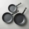 33229PAN0077-3 MAGNIFIC - JUEGO DE 3 SARTENES FRANCESAS 16+20+24 CM- COLOR NEGRO