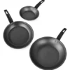 33229PAN0077-4 MAGNIFIC - JUEGO DE 3 SARTENES FRANCESAS 16+20+24 CM- COLOR NEGRO