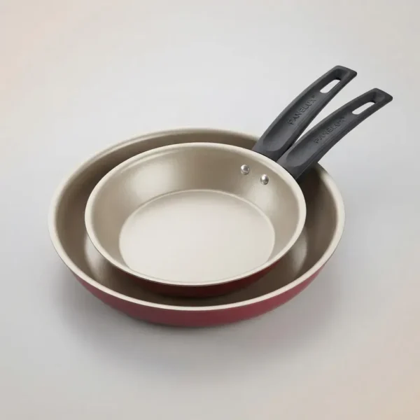 33229PAN0078-3 MAGNIFIC - JUEGO DE 2 SARTENES FRANCESAS 16+20 CM- COLOR CEREZA