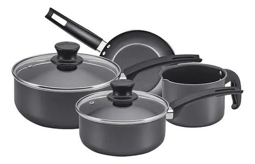 33229PAN0083-4 MAGNIFIC - JUEGO C/4 OLLAS - COLOR NEGRO