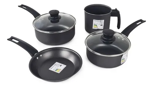 33229PAN0083-5 MAGNIFIC - JUEGO C/4 OLLAS - COLOR NEGRO