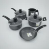 33229PAN0085-3 MAGNIFIC - JUEGO C/5 OLLAS - COLOR NEGRO