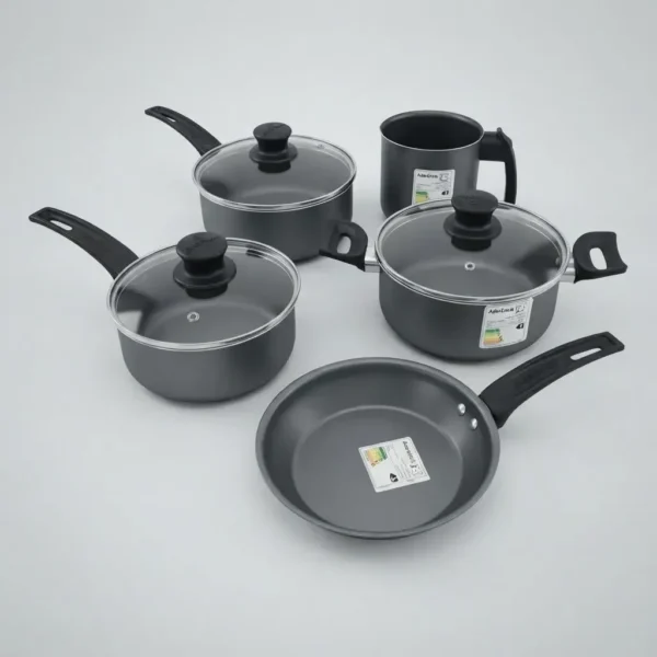 33229PAN0085-3 MAGNIFIC - JUEGO C/5 OLLAS - COLOR NEGRO
