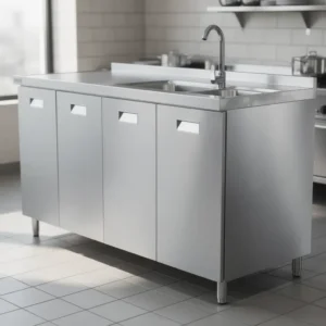 OTTEN-BAJO MESADA DE ACERO C/ BACHA 150*70*90CM TKC-S4-2