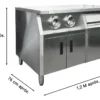 33247OTT006-1 OTTEN-ISLA CON GABINETES 120*76*82CM CI-1200