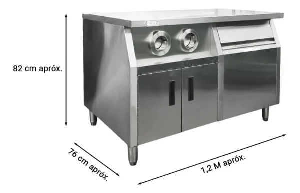 33247OTT006-1 OTTEN-ISLA CON GABINETES 120*76*82CM CI-1200