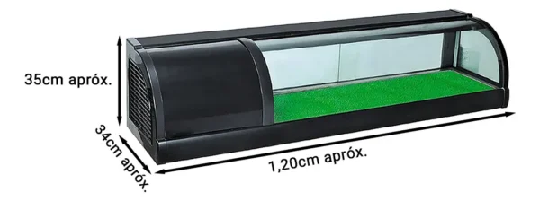 OTTEN-VITRINA PARA SUSHI 120*35*34CM SDC-1200