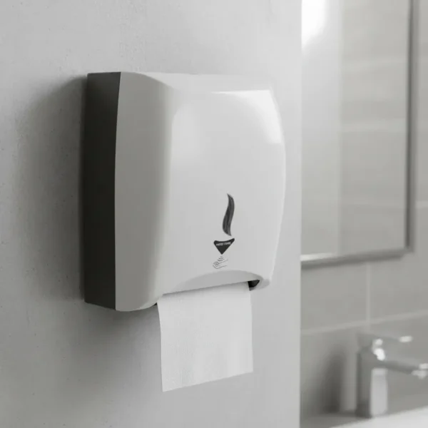 Dispenser De Toalla De Papel Con Sensor A Pila Otten Blanco