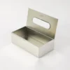Caja Porta Pañuelos Organizador Acero Inoxidable Otten Plateado