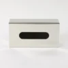 Caja Porta Pañuelos Organizador Acero Inoxidable Otten Plateado