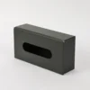 Caja Porta Pañuelos Organizador Acero Inoxidable Otten Negro