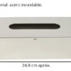 Caja Porta Pañuelos Organizador Acero Inoxidable Otten Dorado