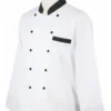 CHAQUETA DE CHEF BLANCA MANGA LARGA XL - TF505-14
