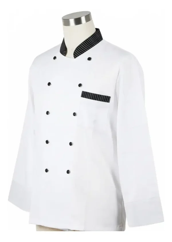 CHAQUETA DE CHEF BLANCA MANGA LARGA XL - TF505-14