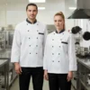 CHAQUETA DE CHEF BLANCA MANGA LARGA XL - TF505-14