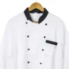 CHAQUETA DE CHEF BLANCA MANGA LARGA XL - TF505-14