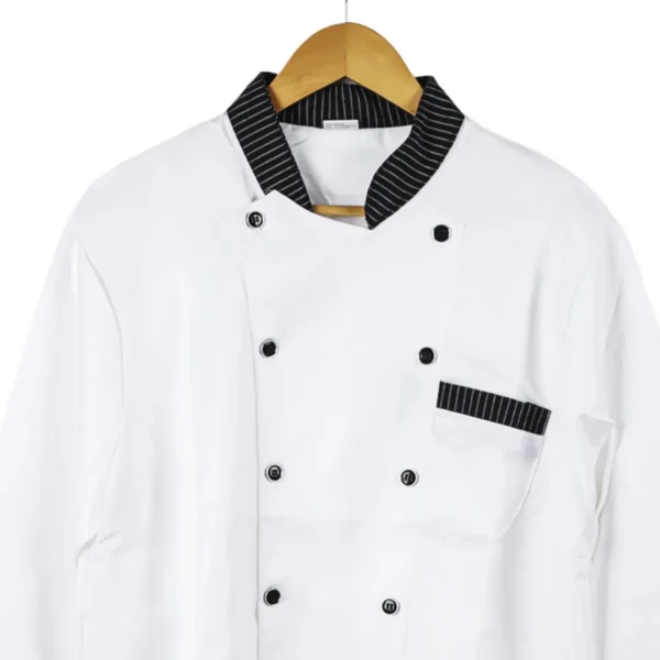 CHAQUETA DE CHEF BLANCA MANGA LARGA XL - TF505-14