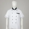 CHAQUETA DE CHEF BLANCA MANGA CORTA 2XL - TF505-15