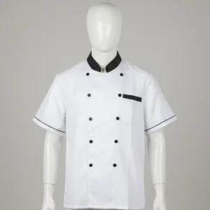 CHAQUETA DE CHEF BLANCA MANGA CORTA 2XL - TF505-15