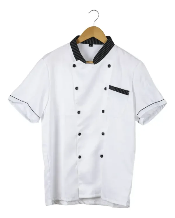 CHAQUETA DE CHEF BLANCA MANGA CORTA 2XL - TF505-15