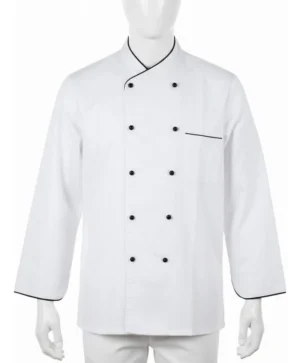 CHAQUETA DE CHEF BLANCA MANGA LARGA L - TF505-16