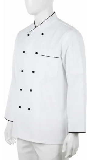 CHAQUETA DE CHEF BLANCA MANGA LARGA XL - TF505-16