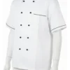 CHAQUETA DE CHEF BLANCA MANGA CORTA 2XL - TF505-17