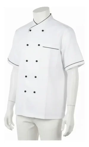 CHAQUETA DE CHEF BLANCA MANGA CORTA 2XL - TF505-17