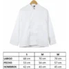 CHAQUETA DE CHEF BLANCA MANGA LARGA L - TF505-18