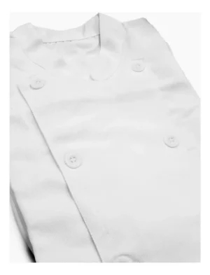 CHAQUETA DE CHEF BLANCA MANGA CORTA L - TF505-19
