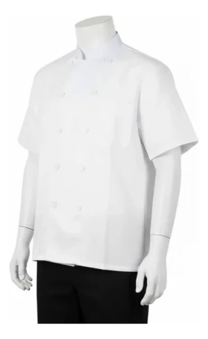 CHAQUETA DE CHEF BLANCA MANGA CORTA 2XL - TF505-19